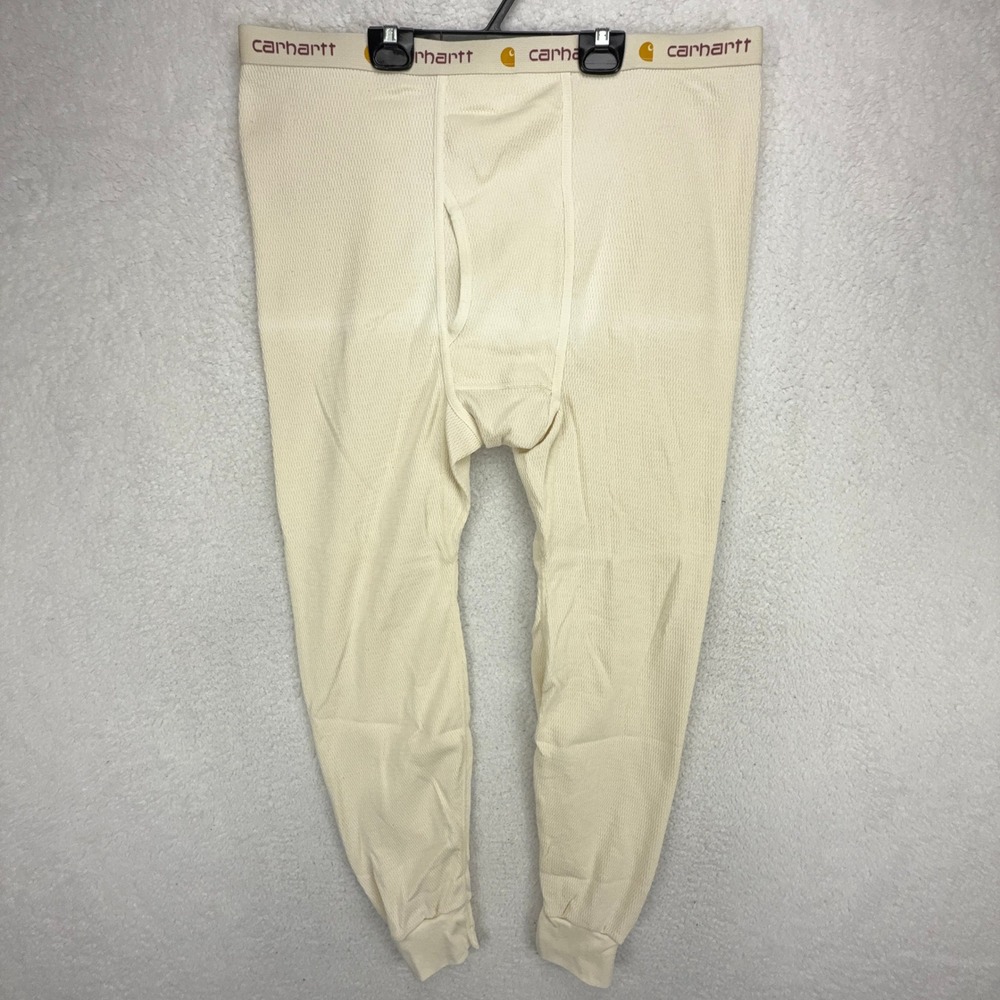 Carhartt Thermal Long‎ John Pants Underwear Mens 2XL K57 Cream Base Layer NWOT